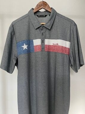 Travis Mathew Texas Flag Polo Size XL